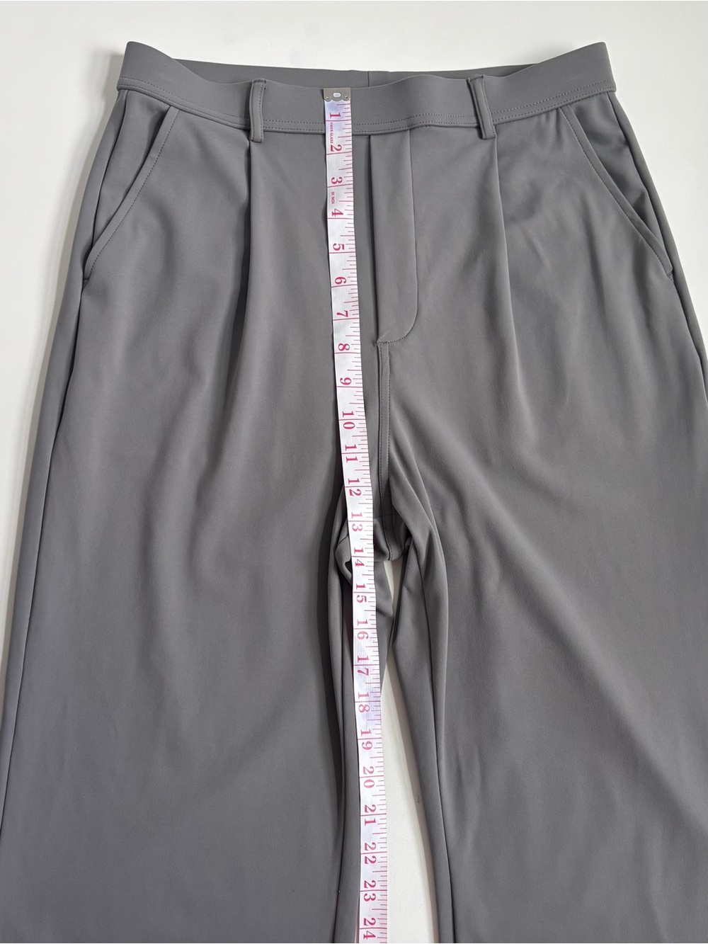 Halara Flex Day Stretch High Waisted Pocket Work Flare Pants Silent Storm Gray - Picture 10 of 16